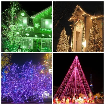 

20M 200 LEDs holiday String lights for Festival Party Fairy Colorful LED Chirstmas Light bulbs Garden Curtain Decor 10M 100LEDs