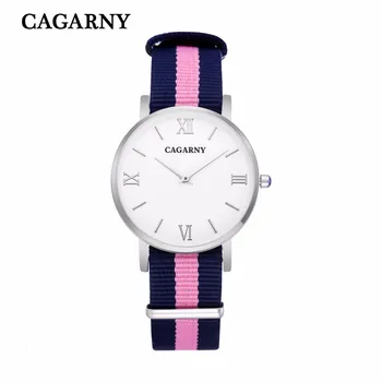 

promotion women fashion nylon Rome dial 36MM wristwatches lady casual high quality dress gift watches with japan movment