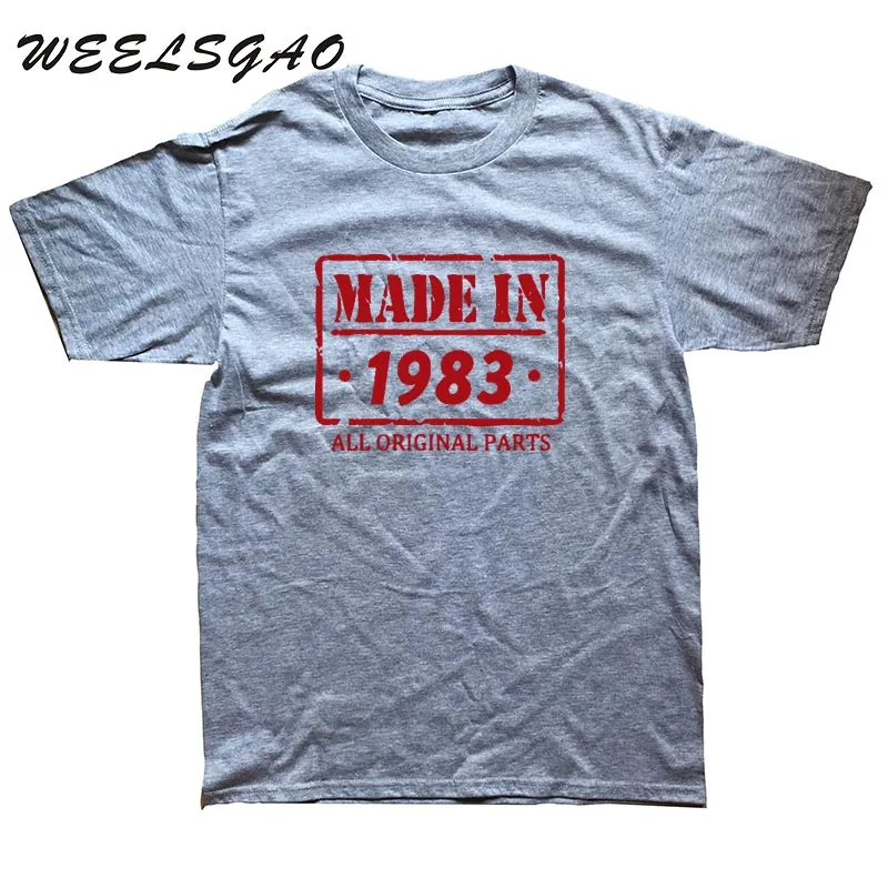 WEELSGAO 33rd Birthday T Shirt Made In 1983 Mens Funny T SHIRT 2018 mens clothing WEELSGAO 33rd Birthday T Shirt Made In 1983 Mens Funny T SHIRT 2018 mens clothing