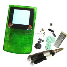 Бренд zuczug прозрачный зеленый цвет запасной чехол для игры мальчик цвет FitGBC оболочки заменить на специальный экран объектива