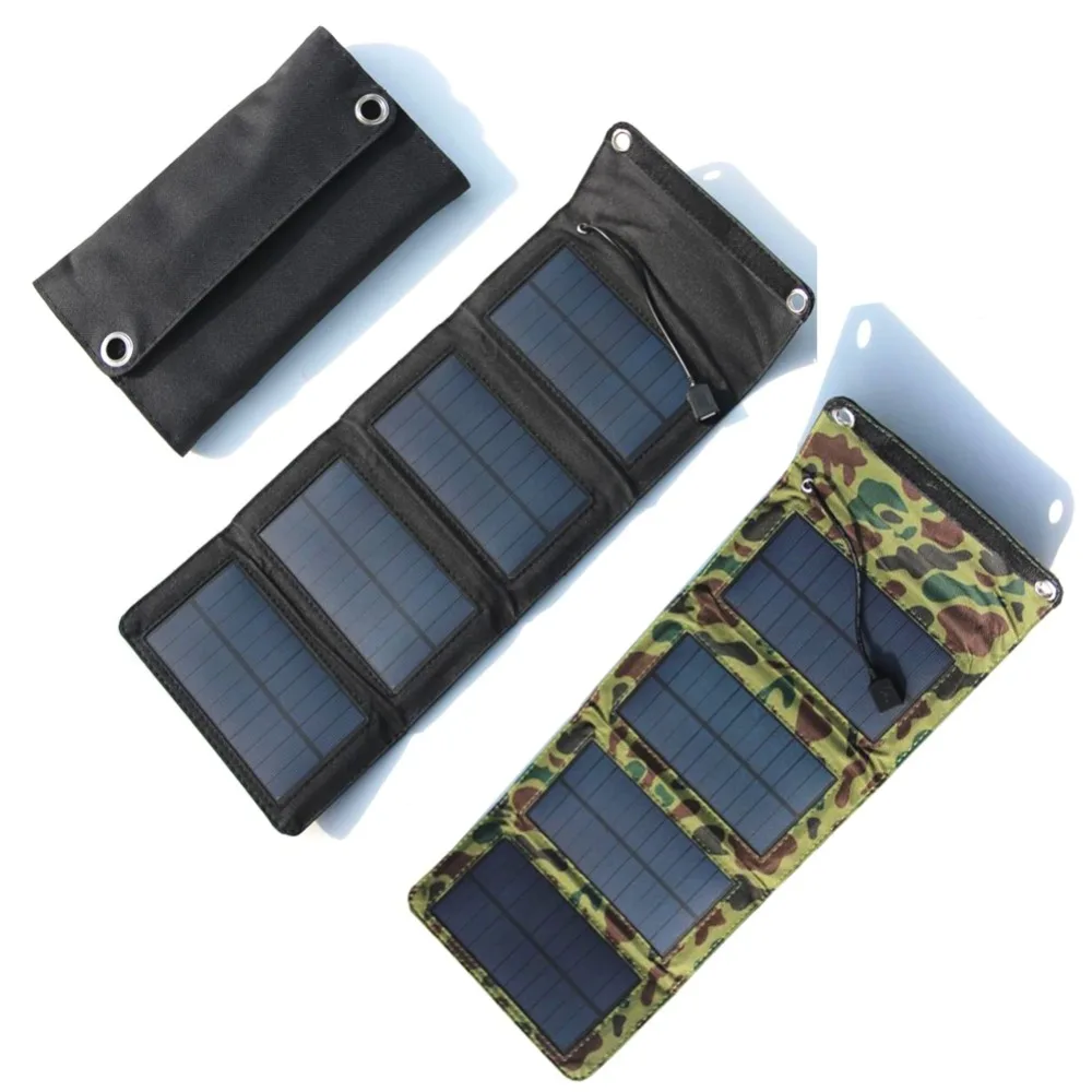Universal 7W 5.5V Portable Folding Solar Panel Foldable Solar panel Charger Charging Battery