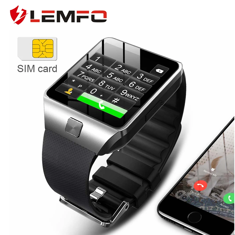 

LEMFO Original Smart Watch Android LTE 3G Sim WIFI 1.54 inch Screen with Camera Mobile Translation Smartwatch for Men Women