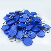 50 Pcs/lot EM4305 T5577 Copy Rewritable Writable Rewrite Keyfobs RFID Tag Key Ring Card 125KHZ Proximity Token Badge Duplicate galo 50pcs lot rewritable rfid rw1990 ibutton tm touch memory clone duplicate key copy card sauna key