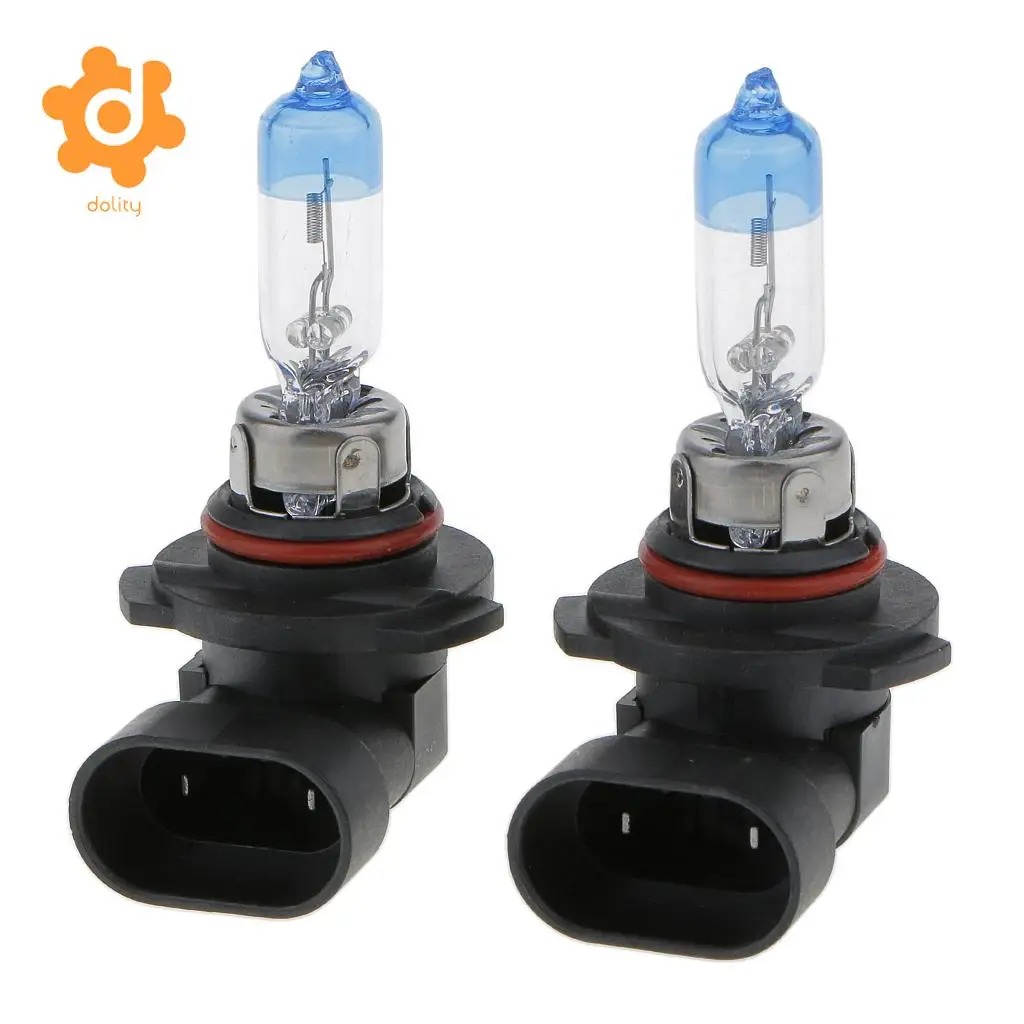 9005+9006 12V 4000K White Halogen Fog Light Bulbs 65W 55W Coated Blue Lamp