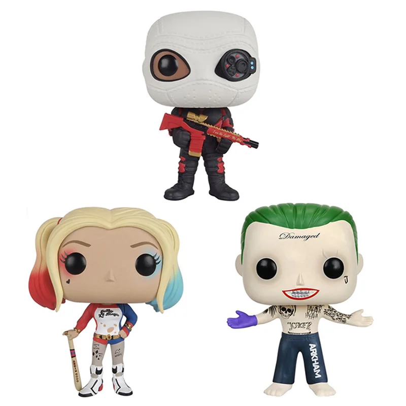 

Suicide Squad Figure Vinyl Doll 10cm PVC Model Suicide Squad Harley Quinn and The Joker Figma Toys