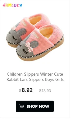 Детские домашние тапочки; зимние тапочки с милыми заячьими ушками для мальчиков, супер-мягкая бархатная подкладка, нескользящая, детские шлепанцы Zapatillas