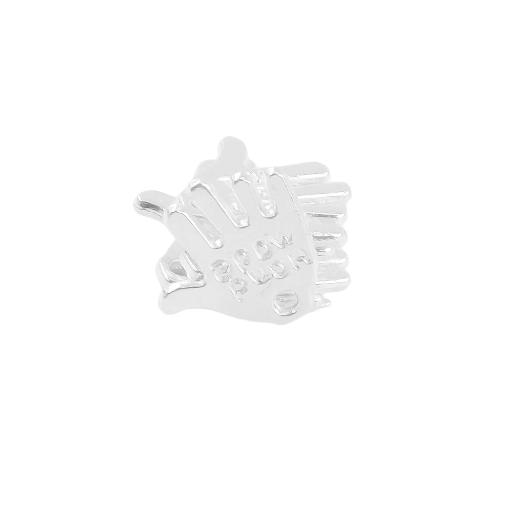 50 Pieces Hand Made Label Hand Finger Shaped Charms Pendant DIY Jewelry Findings 