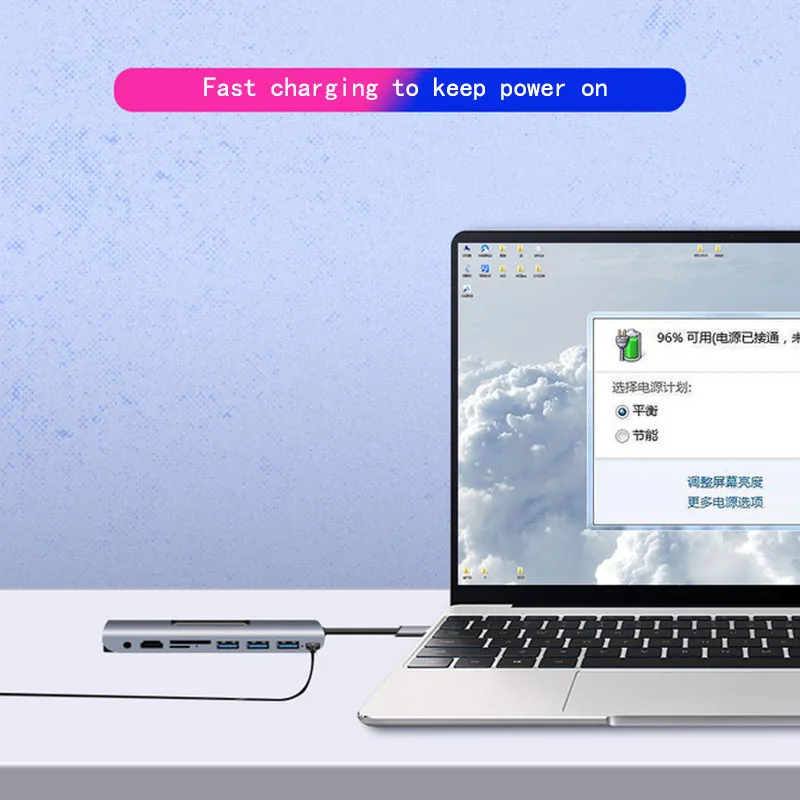 Док станция с разъемом типа C HDMI VGA USB концентратор питания для ноутбука Macbook Pro HP DELL