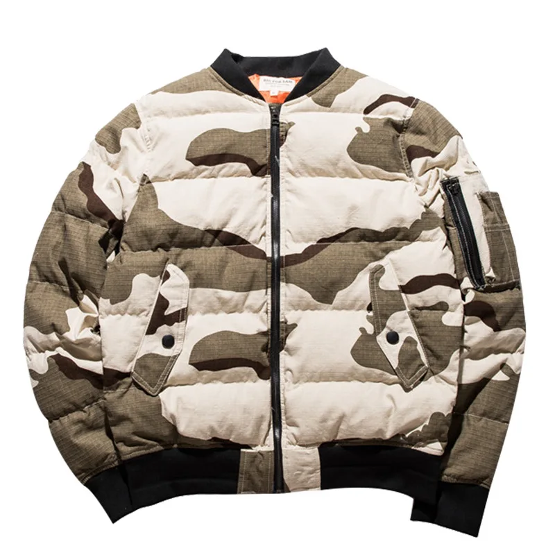 

New 2018 Collar Camouflage Air Force Male Clothing Pattern Cotton Stand Print Zipper Casual No Winter Jacket Men Northe Face