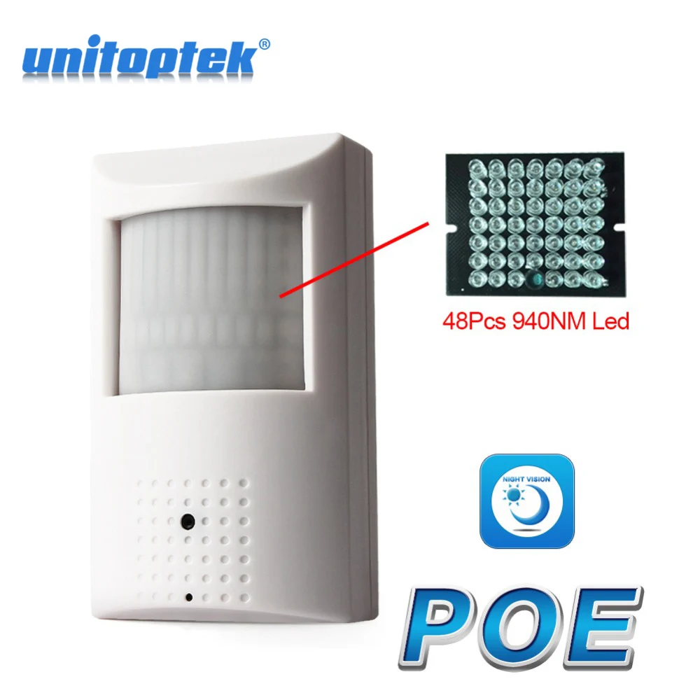 

Onvif PIR Style 1.0MP 2MP POE IP Camera 720P 1080P Night Vision 940nm IR 10m HD Realtime With Super Wide View Angle 3.7mm Lens