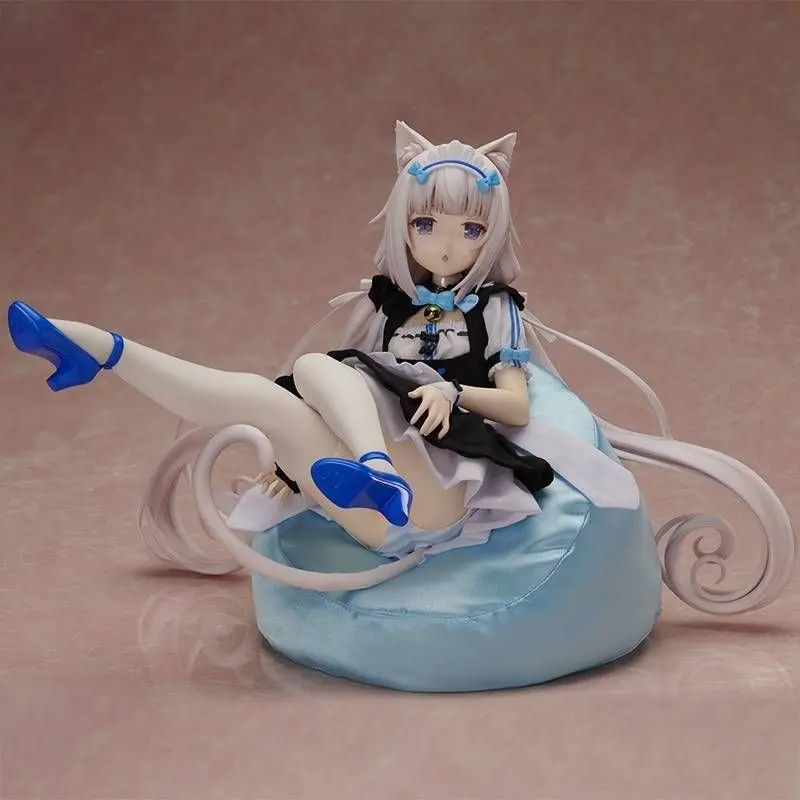 

23cm Anime Nekopara Vanilla Girl Figure Model Game Cartoon Action Figures Cloth Figure Collectible Model Toys Decor