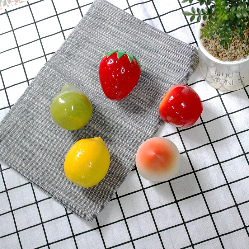 Travel Portable Fruits Shape Reusable Empty Glass Bottle Jar Sample