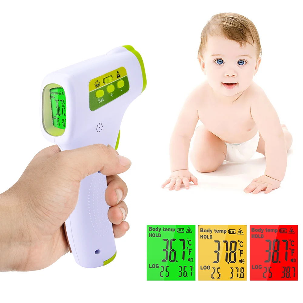 

Portable Baby Adult Infrared Forehead Thermometer Muti-fuction Non-contact Digital Fever Thermometer With Box Drop Shipping