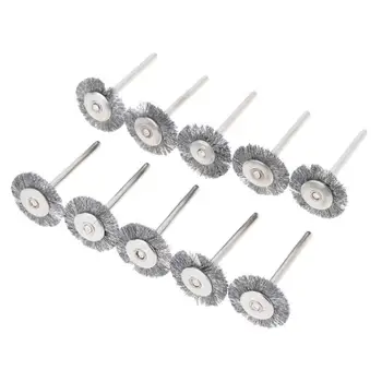 

10pcs Platinum Blades Steel Wire Wheel Steel Wire Wheel Brushes Cup Rust Accessories Rotary Tool