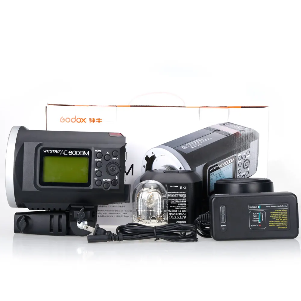 Camera Flash Godox Wistro AD600BM Bowens Mount 600W GN87 HSS 1/8000s Sync Outdoor Flash With 2.4G Wireless X System Build-in 8700mAh Battery