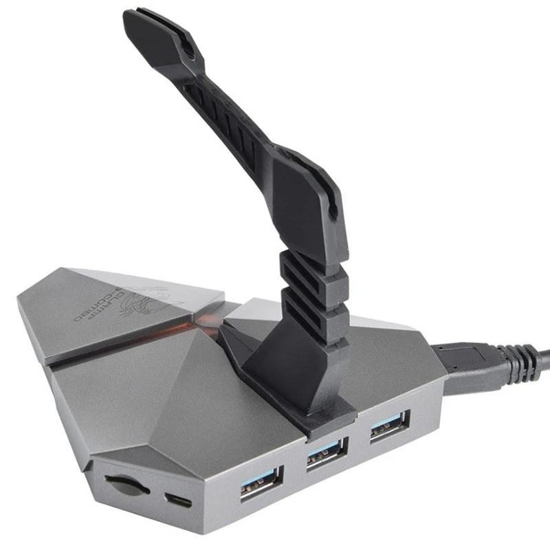 Multifunction Usb 3.0 Hub Reader Gaming Mouse Bungee Cord Clip Mouse Wire Holder Computer Extension Splitter Mouse Clamp