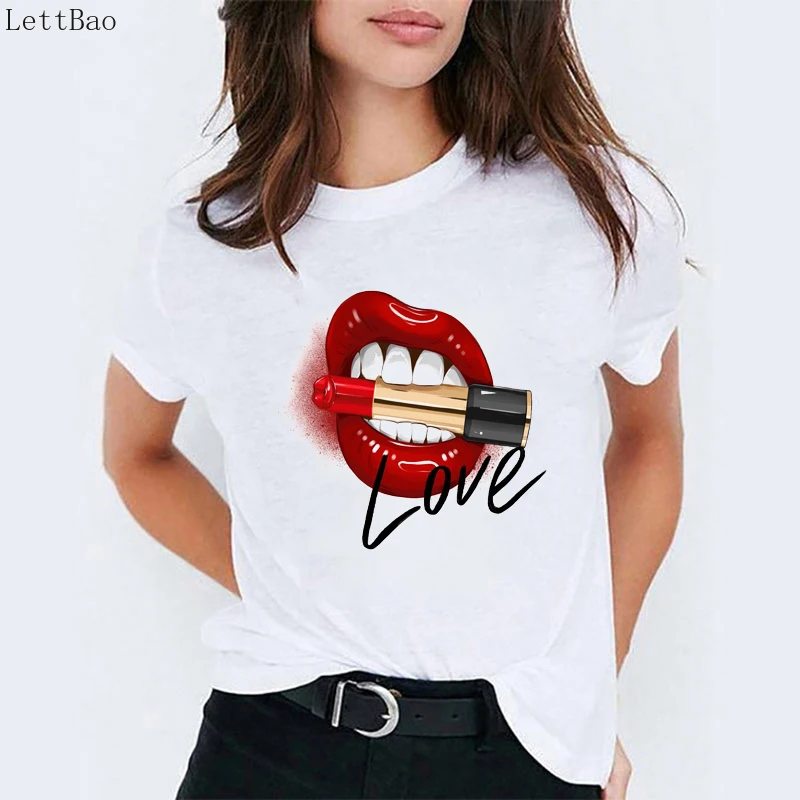 

2019 New Summer White cotton vogue T Shirt Woman Feathers Eyes funny T shirts For Women Short Sleeve T-shirt Casual Top femme