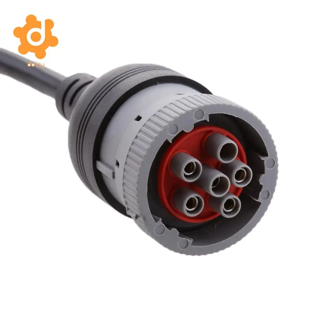 Heavy Duty Truck J1708 6 Pin to OBD2 16 Pin Diagnostic Cable Adapter