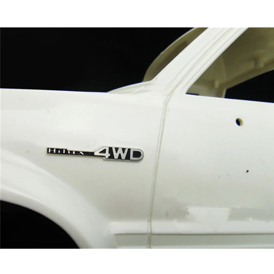 RC автомобиль корпус металлический логотип наклейки, пригодный для 1/10 масштаб Рок Гусеничный игрушки грузовик Тамия Hilux брюзер модель аксессуары для модернизации