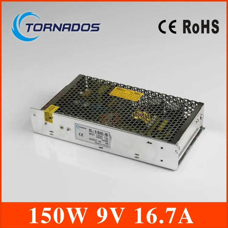 150 W 9 V 16.7 A Single Output Switching Power Supply For DEL Strip Light AC à DC