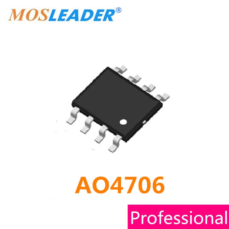 

Mosleader AO4706 SOP8 100 шт. 1000 шт. 2500 шт. 706 N-Channel 30V 16.5A высокое качество