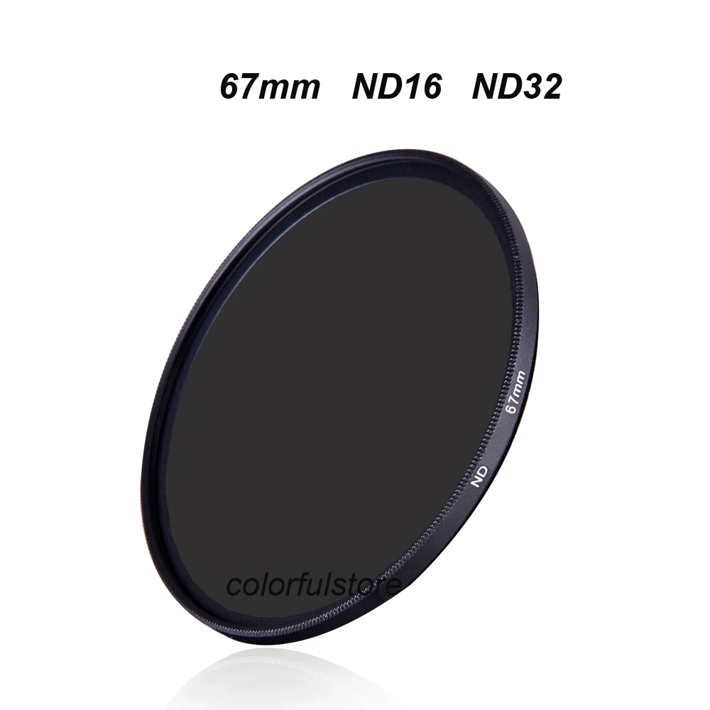 Стеклянный ND фильтр 67 мм нейтральная плотность ND16 16 ND32 32 для Canon Rebel T6 T5 T3 XS T6s T6i T5i T4i