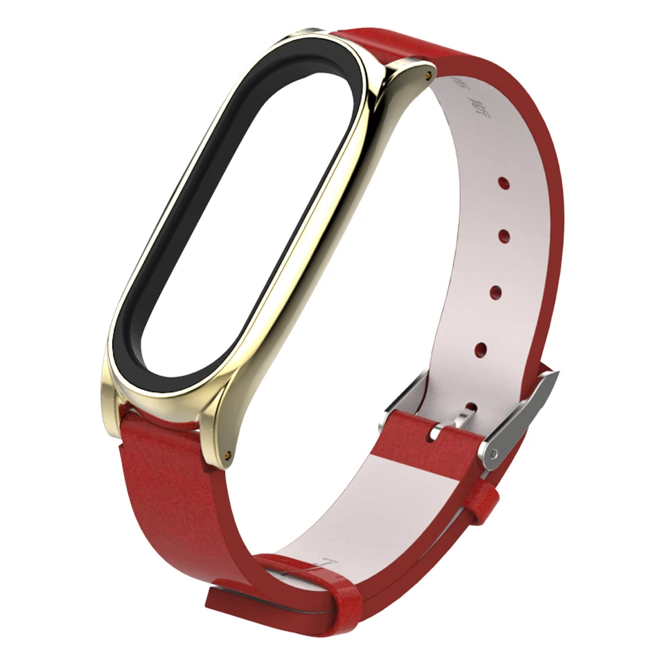 Ремешок Mijobs из искусственной кожи для Xiaomi Mi Band 3 ремешок браслета band 4 браслет