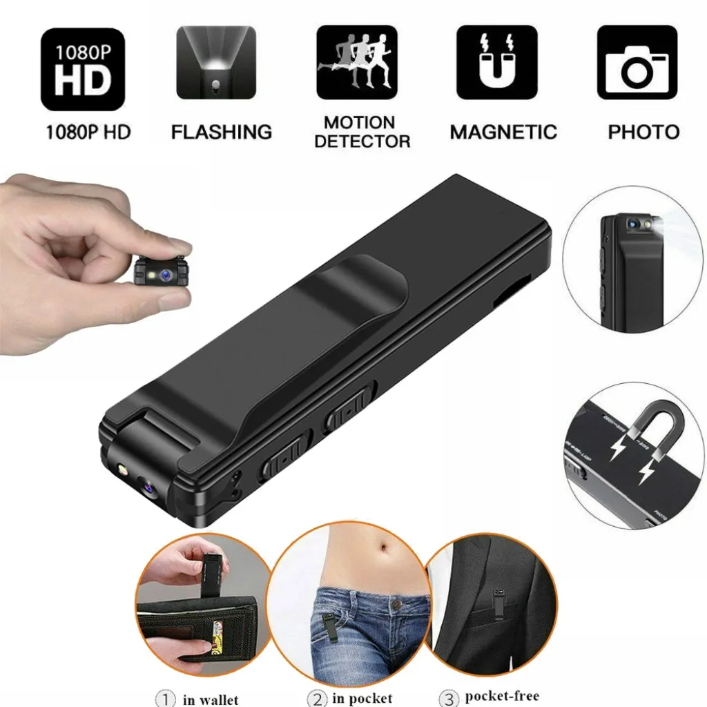 

Mini Cameras Pen Night Vision Motion Detection with Audio Wearable Video Recorder Shell CMOS Sensor Recorder Camcorde *