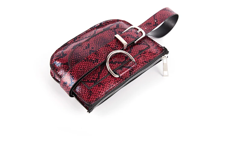 SWDF Женская поясная сумка из искусственной кожи, женская модная сумка на пояс из змеиной кожи, высокое качество