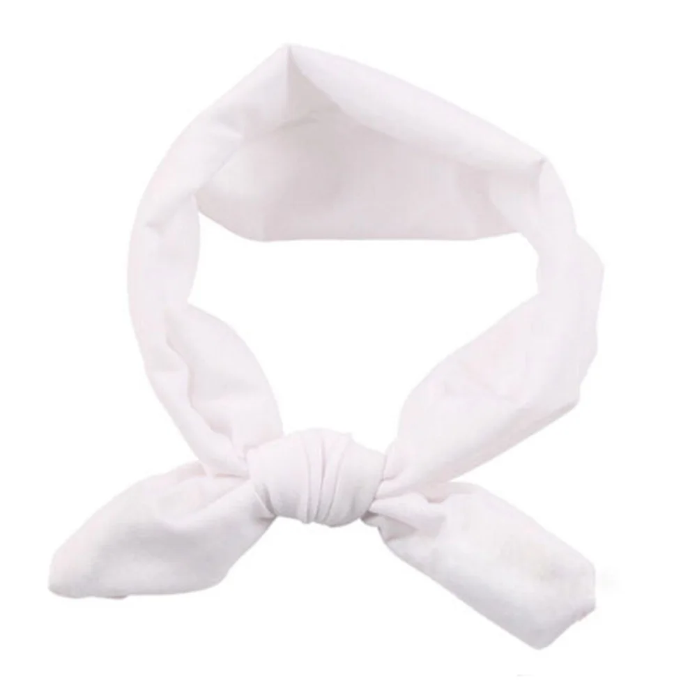 Hot Sale 1 pcs Women Fashion Elastic Stretch Plain Rabbit Bow Style Hair Band Headband Turban HairBand Hair Accessories