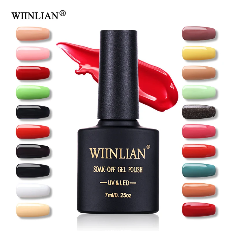 

WIINLIAN UV Gel Varnish Nail Polish Hybrid Nail Art Manicure Nails Extensions 7ML Vernis Semi Permanent primer gel nail polish