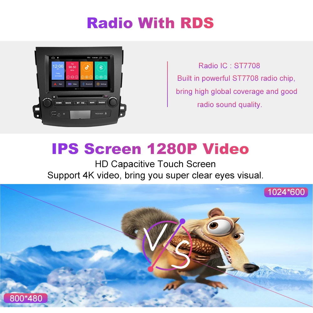 Clearance Xonrich 2 Din Android 9.0 Car Multimedia Player For Mitsubishi Outlander 2007-2011 AutoRadio GPS Navi DVD Head Unit AudioWifi 4G 9