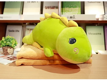 

Dinosaur pillow quilt dual-use multi-function personality cute air conditioning pillow cushion blanket nap pillow three-in-one