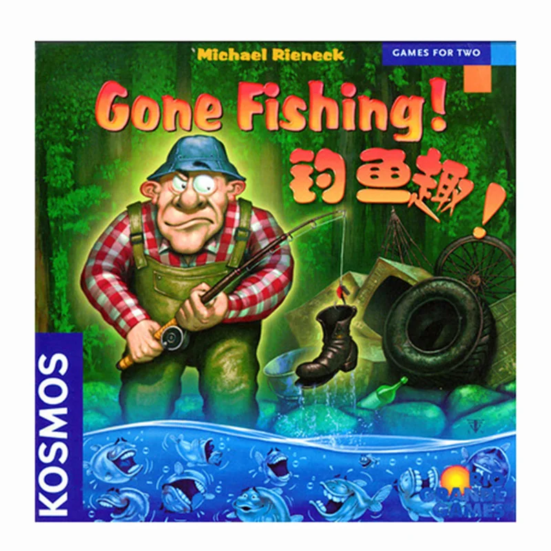 Gone Fishing! Board Game 2 Players to Play Best Gift Family/Party