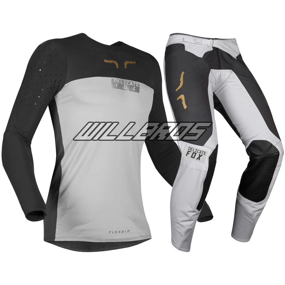

New Edision arrival Grey FLEXAIR ROYL Jersey Pant Combo MX ATV OFFROAD Motocross Kit Combo Gear Set Downhill protection suit