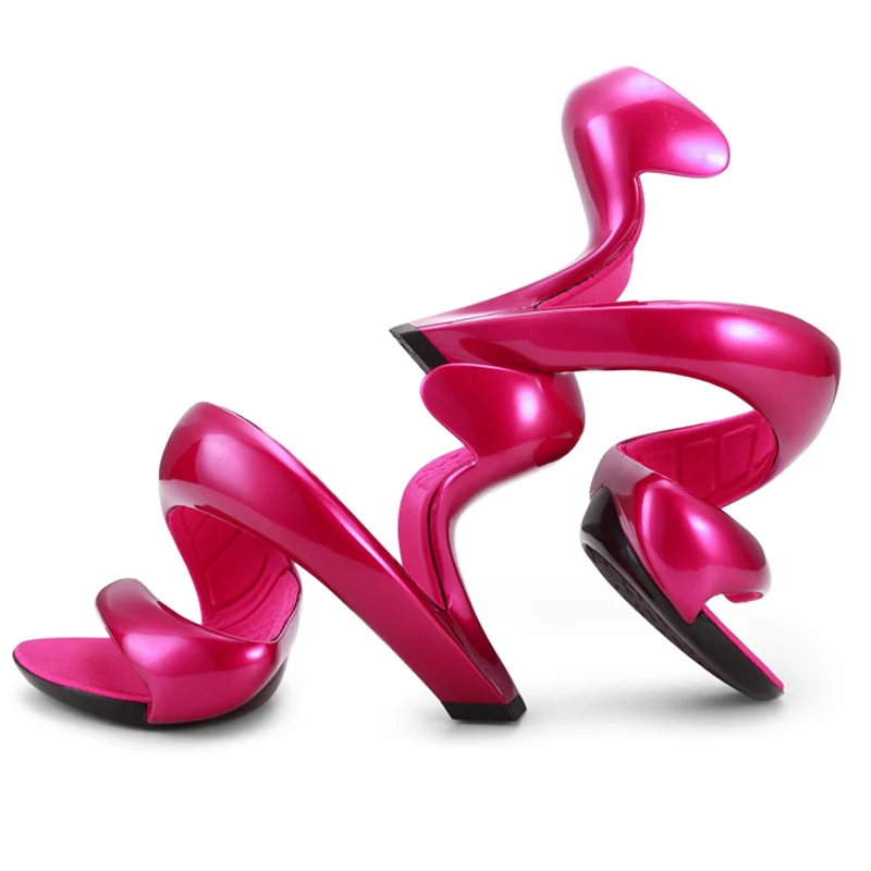 Koovan font b Women b font Sandals 2017 Summer New Fashion Bottomless Snake High Heels Platform