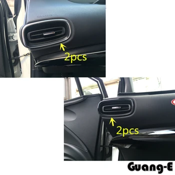 

Car Styling Garnish Detector Trim ABS Chrome Front Air Conditioning Outlet Vent Frame Lamp 2pcs For Toyota Prius 2016 2017 2018