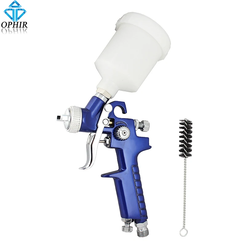 OPHIR 0.8mm Airbrush Spray Gun Mini HVLP Air Spray Gun Auto Car Detail