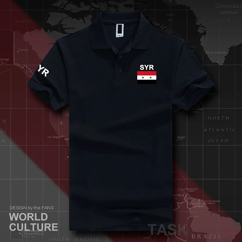 Рубашки поло для мужчин с коротким рукавом, белые бренды, с принтом для страны, хлопок, Национальный флаг, арабский флаг - Цвет: polo-Navy