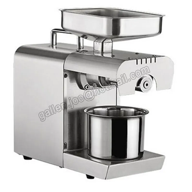 220V Heat and Cold home oil press machine pinenut, cocoa soy bean olive oil press machine high oil extraction rate OPM-700