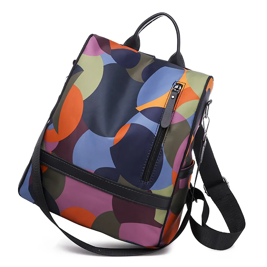 Женский рюкзак для путешествий, разноцветный, ткань Оксфорд, Студенческая сумка, школьный рюкзак, Mochilas Mujer, Mochila Feminina, рюкзак# P - Цвет: E