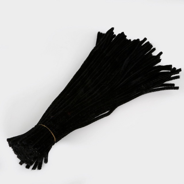 Chenille Stems Pipe Cleaners Children Kids Plush Educational Toy Crafts Colorful Pipe Cleaner Toys Handmade DIY Craft 100pcs