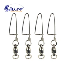 ILure 50 шт./лот рыболовный Вертлюжок из нержавеющей стали шарикоподшипник рыболовные аксессуары