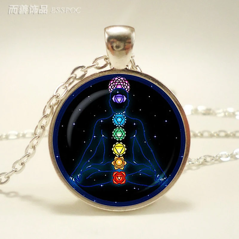 

Chakra Symbols Pendant. Chakra Symbols Sign Necklace. Chakra Symbols Jewelry Magic Sign Zen, Birthday Gift