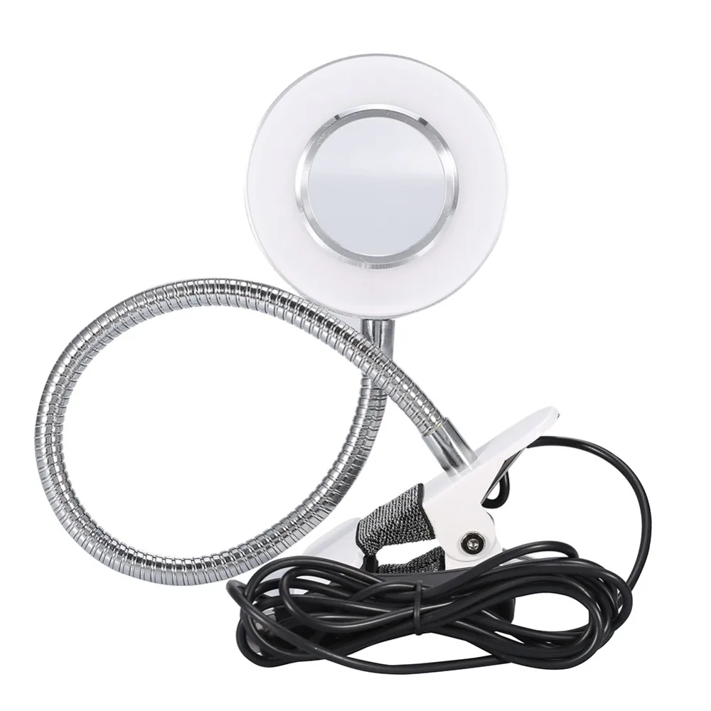 1 шт. USB светодиодный светильник для бровей и губ, лампа для маникюра и дизайна ногтей, теплый светильник для наращивания ресниц, настольная лампа для макияжа с зажимом