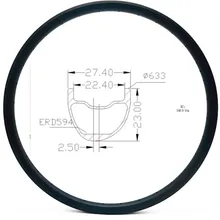 Графен 29er карбоновые mtb диски бескамерные дисковые hookless 27,4x24 мм Асимметричный карбоновый обод МТБ дисковые велосипедные диски XC 345gg