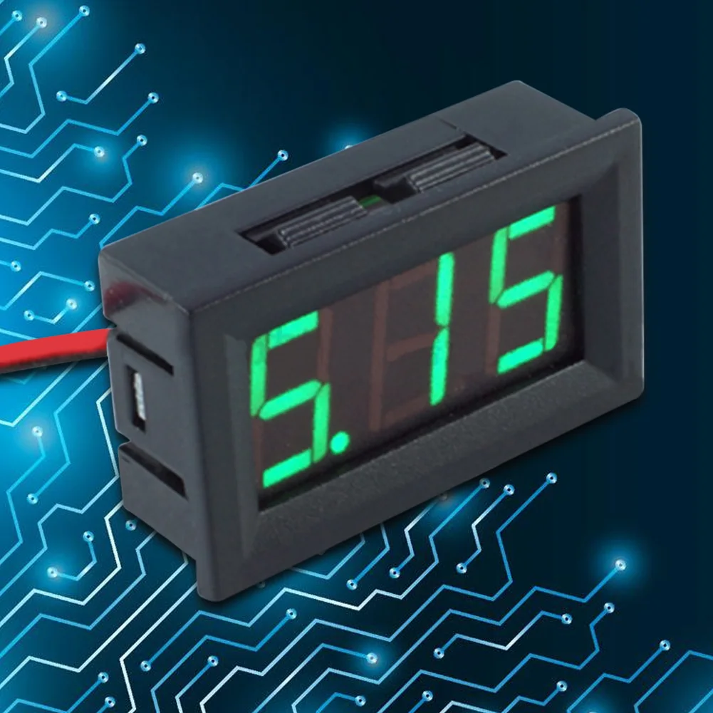 Мини DC 4 5 30 в 0 56 дюймов светодиодный цифровой вольтметр двухпроводной дисплей