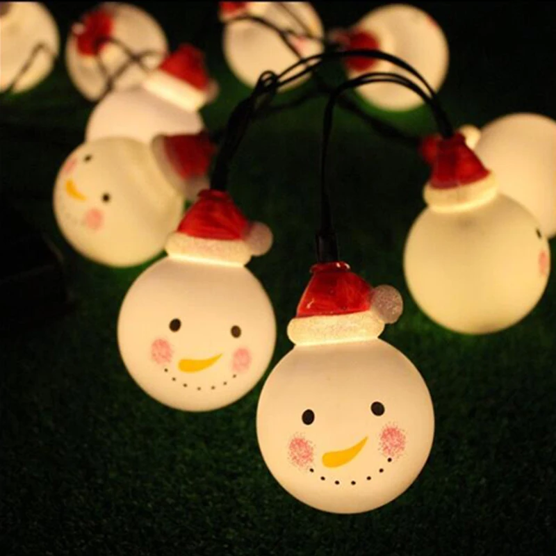 Led Solar Light Outdoor Bulbs Solar Lights for Garden Decoration Christmas Snowman Light String Holiday Party Decorate Lamps (3)