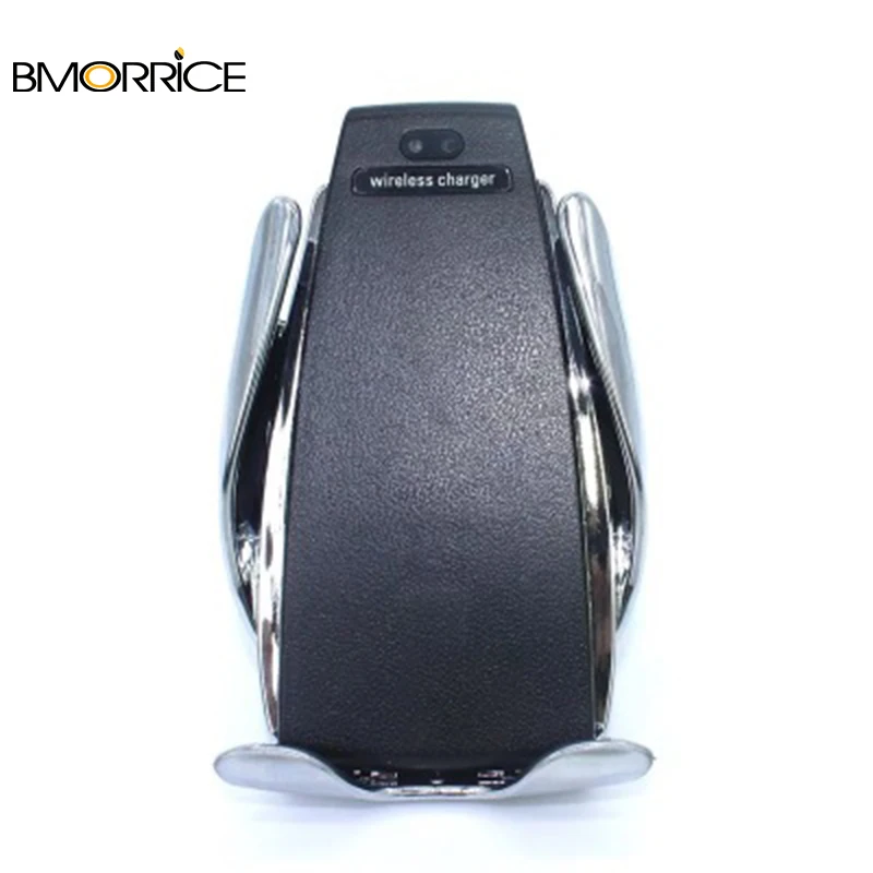 S5 Wireless Car Charger Automatic Clamping Fast Charging Phone Holder Mount in Car for iPhone xr Huawei Samsung Smart Phone