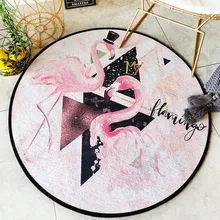 Тропический скандинавский стиль, круглые ковры для гостиной, компьютерное кресло, ковер, Детская игровая палатка, напольный коврик, ковры и циновки